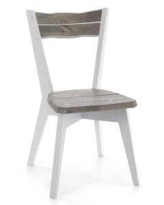 Lana ruokapöydän tuoli harmaa/valkoinen, poistuva väri