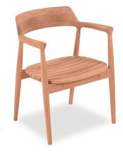 Timor käsinojallinen tuoli, materiaali Teak Golden