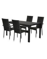 Moonlight pöytä 90x150cm + 4kpl tuolit